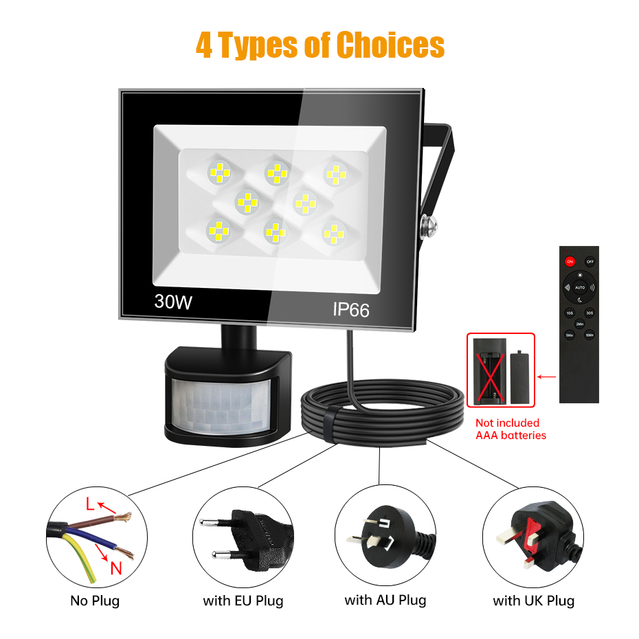 야외용 LED 투광등 PIR 모션 센서 100W 60W - Outdoor Lighting Uk 리뷰 및 가격