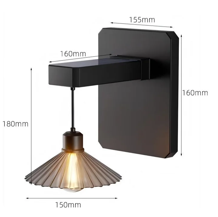 태양광 야외 벽등, 복고풍 조명, 그림자 효과, 정원, - Outdoor Lighting Waterproof 리뷰 및 가격